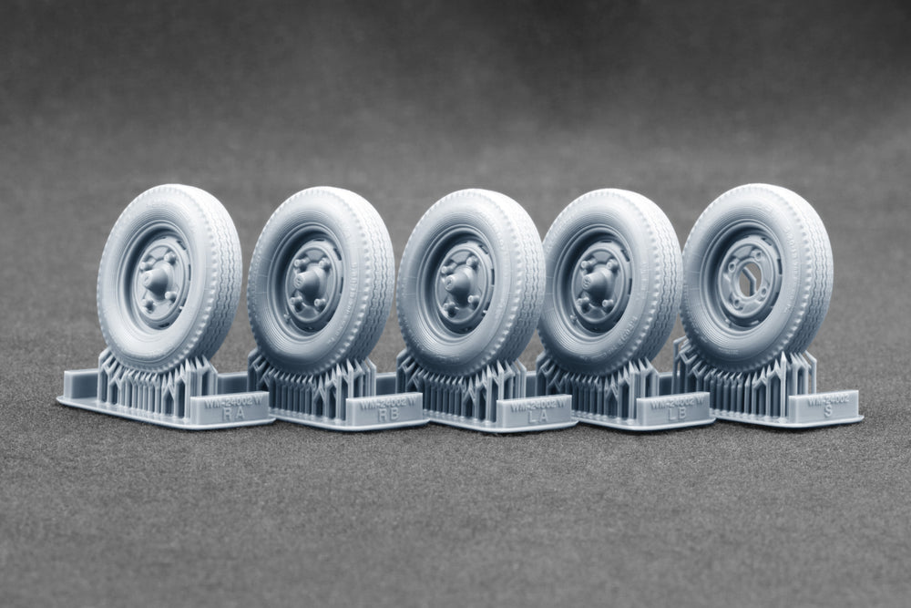 ScaleX Trabi 601 S P36 Weighted Wheel Set for Revell 1:24 Model Kits