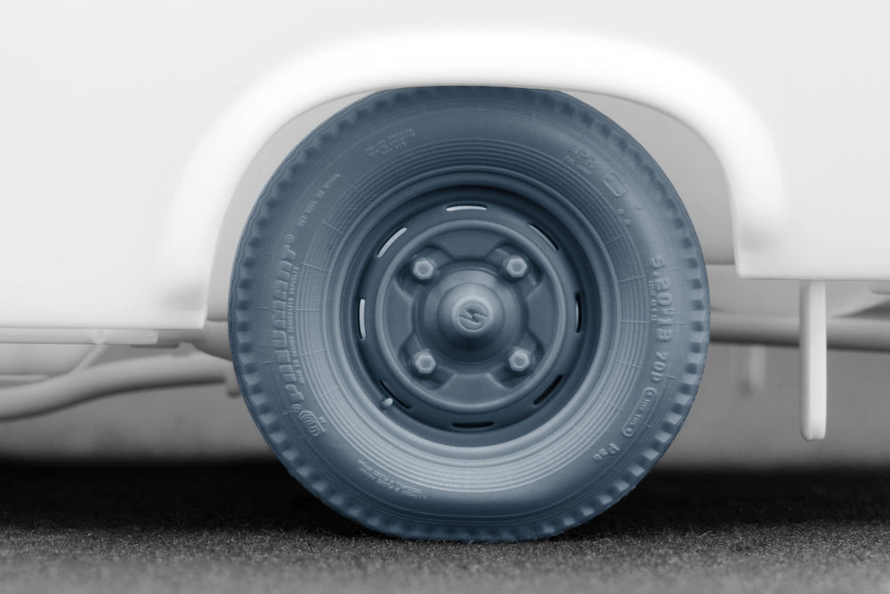 ScaleX Trabi 601 S P36 Weighted Wheel Set for Revell 1:24 Model Kits