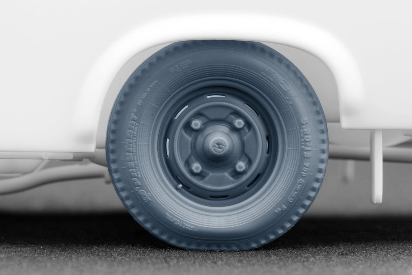 ScaleX Trabi 601 S P36 Weighted Wheel Set for Revell 1:24 Model Kits