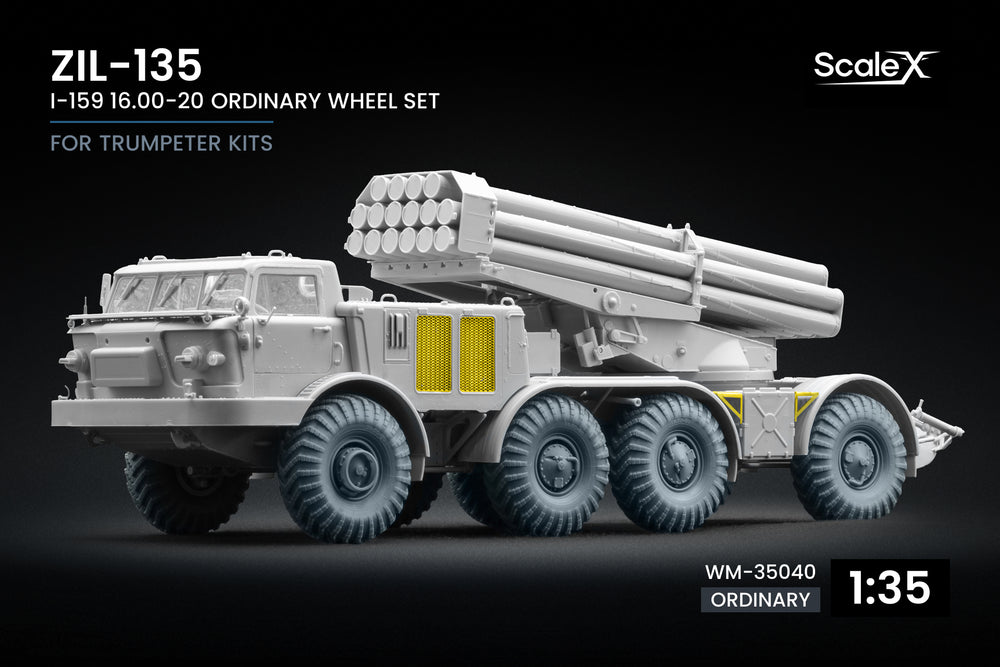 ScaleX ZIL-135 I-159 Ordinary Wheel Set For Trumpeter 1:35 Model Kits