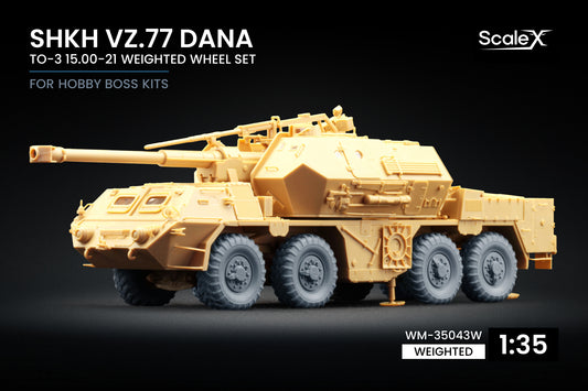 ScaleX ShKH vz.77 DANA TO-3 15.00-21 Ordinary Wheel Set for Hobby Boss 1:35