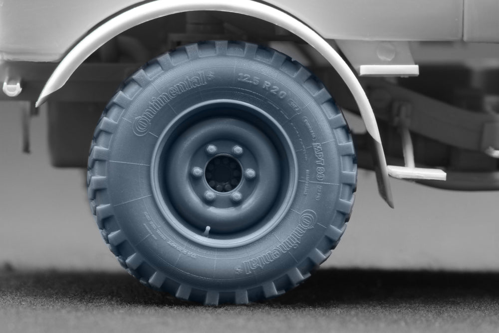 ScaleX Unimog U1300L MPT 80 Ordinary Wheel Set For Revell 1:35 Model Kits