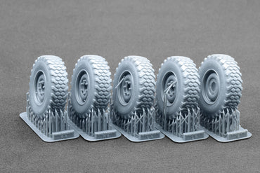 ScaleX Unimog U1300L MPT 80 Weighted Wheel Set For Revell 1:35 Model Kits