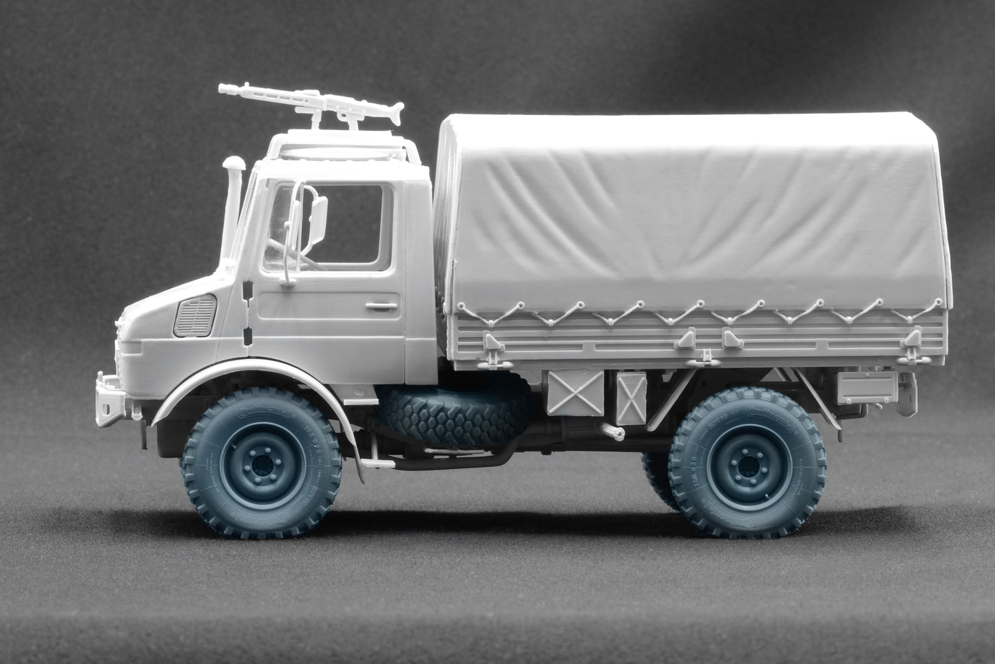 ScaleX Unimog U1300L MPT 80 Weighted Wheel Set For Revell 1:35 Model Kits