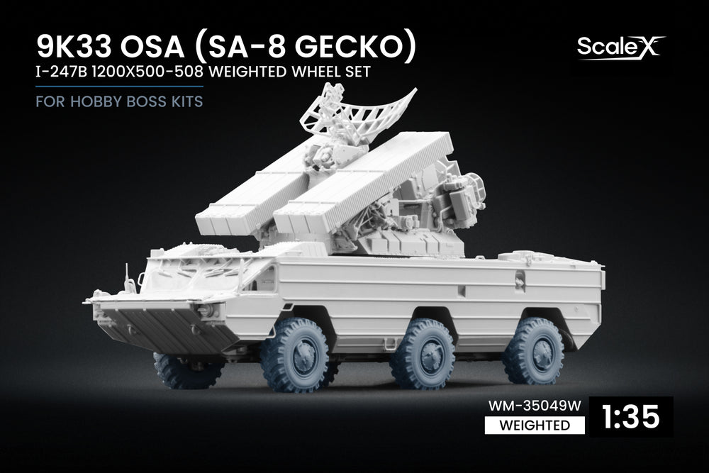 ScaleX 9K33 Osa (SA-8 Gecko) І-247B Weighted Wheel Set 1:35 Model Kits WM-35049W