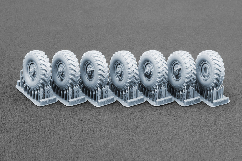 ScaleX URAL-4320 _I-25 Weighted Wheel Set For Zimi Model 1:48 Model Kits