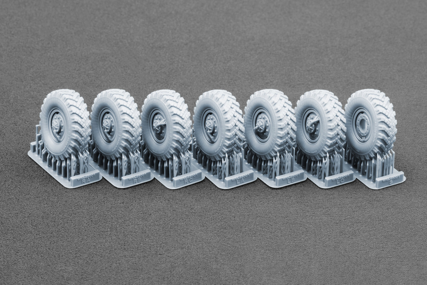 ScaleX URAL-4320 _I-25 Weighted Wheel Set For Zimi Model 1:48 Model Kits