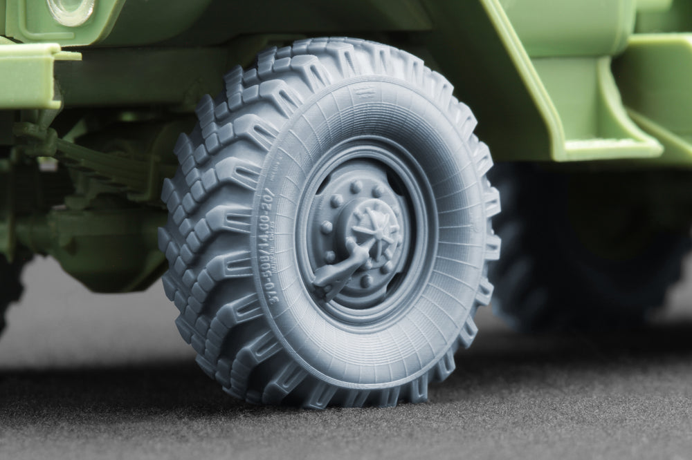 ScaleX URAL-4320 _I-25 Weighted Wheel Set For Zimi Model 1:48 Model Kits