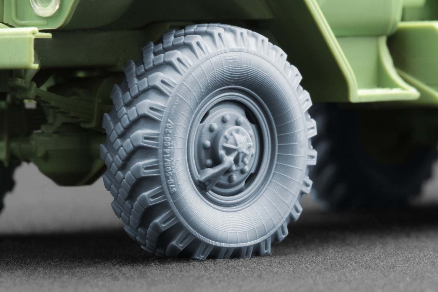 ScaleX URAL-4320 _I-25 Weighted Wheel Set For Zimi Model 1:48 Model Kits