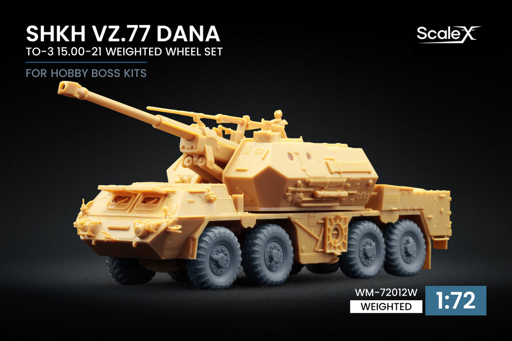 ScaleX ShKH vz.77 DANA TO-3 15.00-21 Ordinary Wheel Set for Hobby Boss 1:72