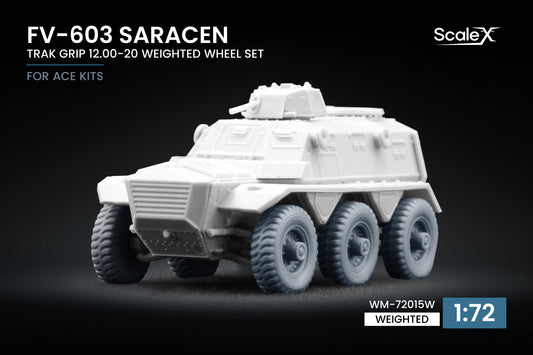ScaleX FV-603 Saracen TRAK GRIP12.00-20 OrdinaryWheel Set for ACE 1:72 ModelKits
