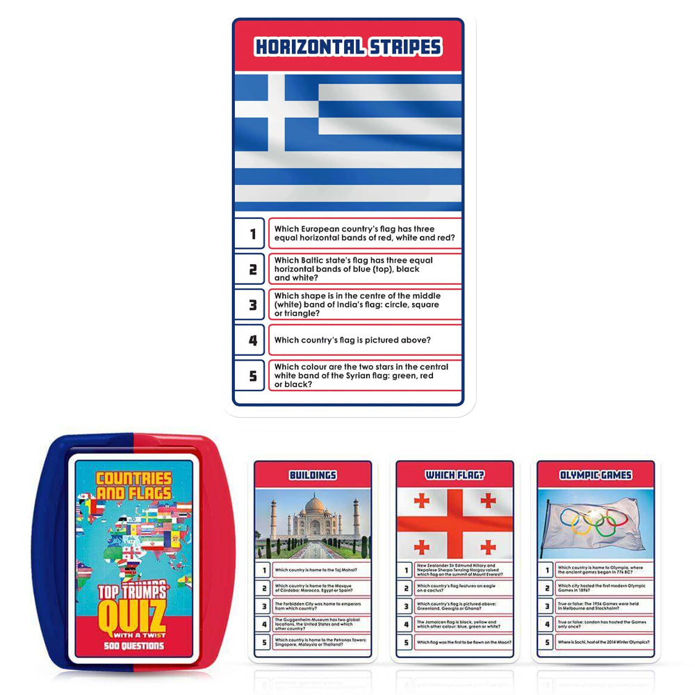Top Trumps Quiz: Countries and Flags - 500 Questions