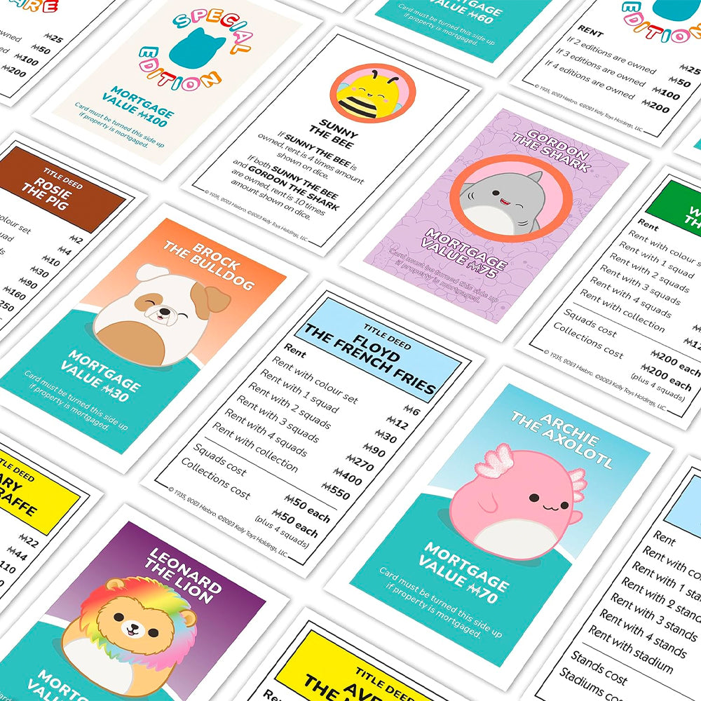 Squishmallows Monopoly Board Game - Winning Moves Age 8+