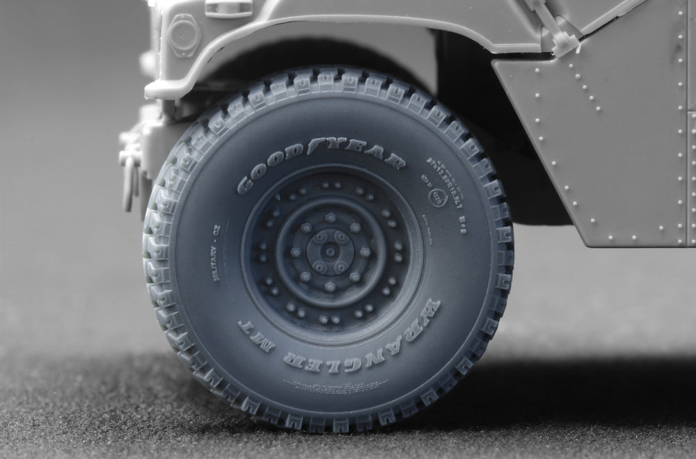 ScaleX HMMWV MT 24-bolt Ordinary Wheel Set For ICM Academy 1:35 Model Kits