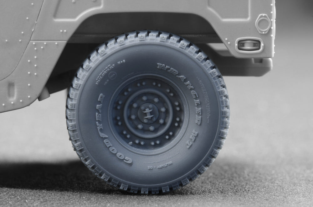 ScaleX HMMWV MT 24-bolt Ordinary Wheel Set For ICM Academy 1:35 Model Kits