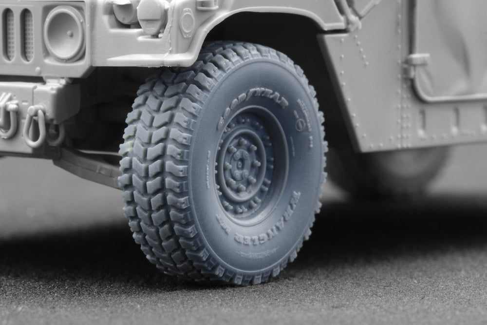 ScaleX HMMWV MT 24-bolt Ordinary Wheel Set For ICM Academy 1:35 Model Kits