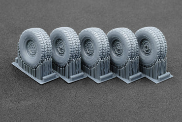 ScaleX HMMWV MT 24-bolt Weighted Wheel Set For ICM Academy 1:35 Model Kits