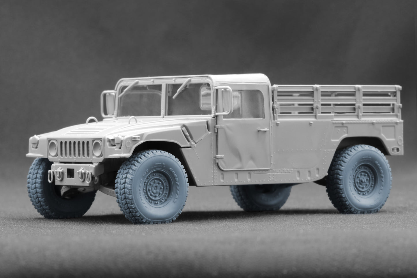 ScaleX HMMWV MT 24-bolt Weighted Wheel Set For ICM Academy 1:35 Model Kits