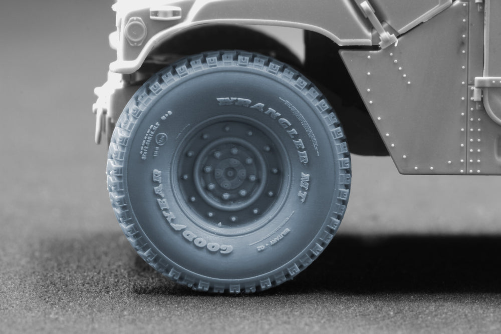 ScaleX HMMWV MT 12-bolt Ordinary Wheel Set For ICM Academy 1:35 Model Kits
