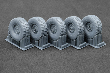 ScaleX HMMWV MT 12-bolt Weighted Wheel Set For ICM Academy 1:35 Model Kits