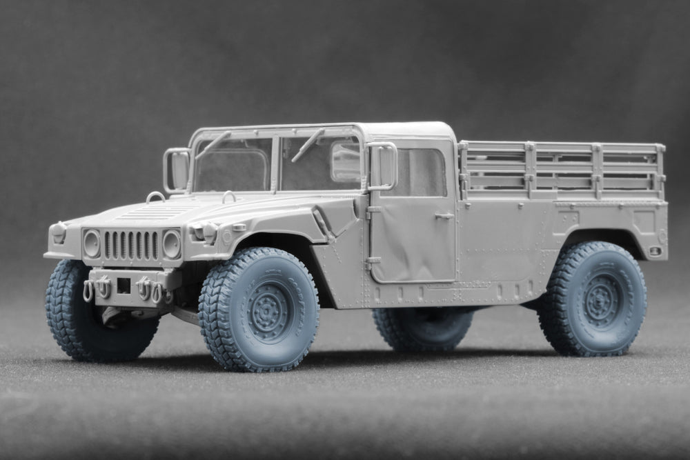 ScaleX HMMWV MT 12-bolt Weighted Wheel Set For ICM Academy 1:35 Model Kits