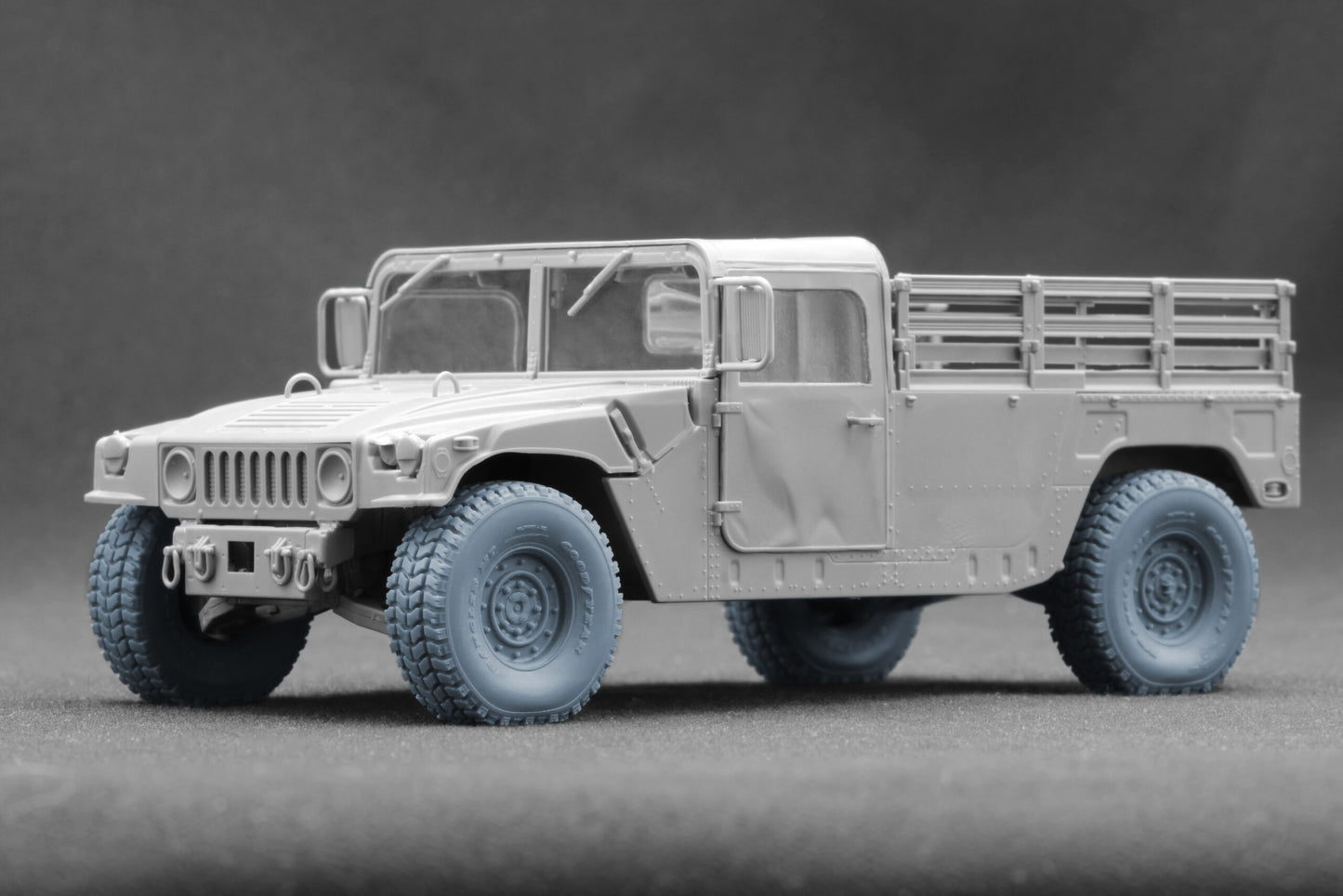 ScaleX HMMWV MT 12-bolt Weighted Wheel Set For ICM Academy 1:35 Model Kits