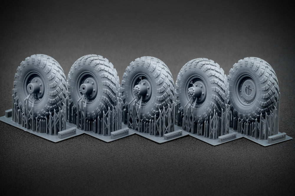ScaleX GAZ-66 Weighted Wheel Set 1:35 Accessory For Trumpeter 1:35 Model Kits