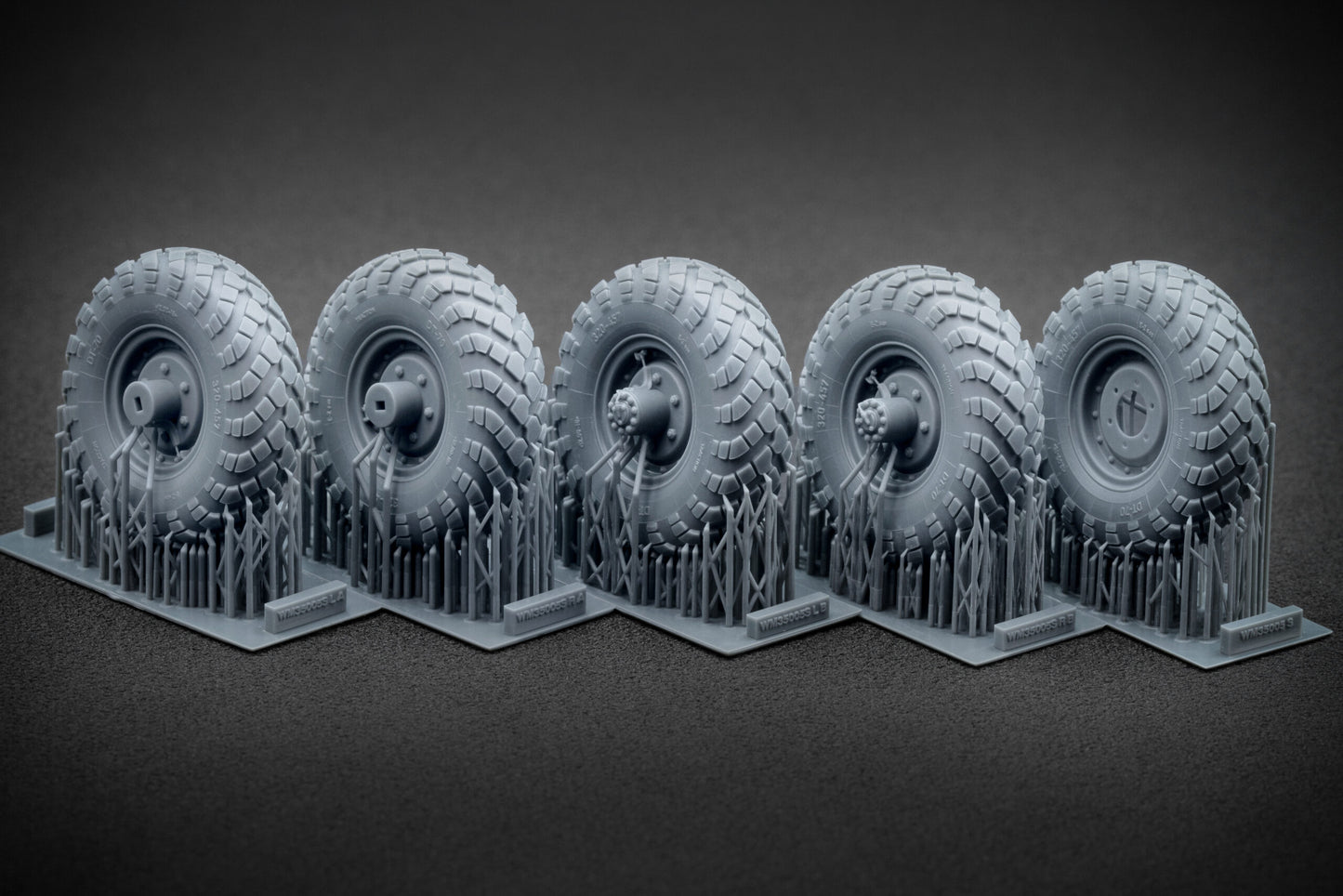 ScaleX GAZ-66 Weighted Wheel Set 1:35 Accessory For Trumpeter 1:35 Model Kits