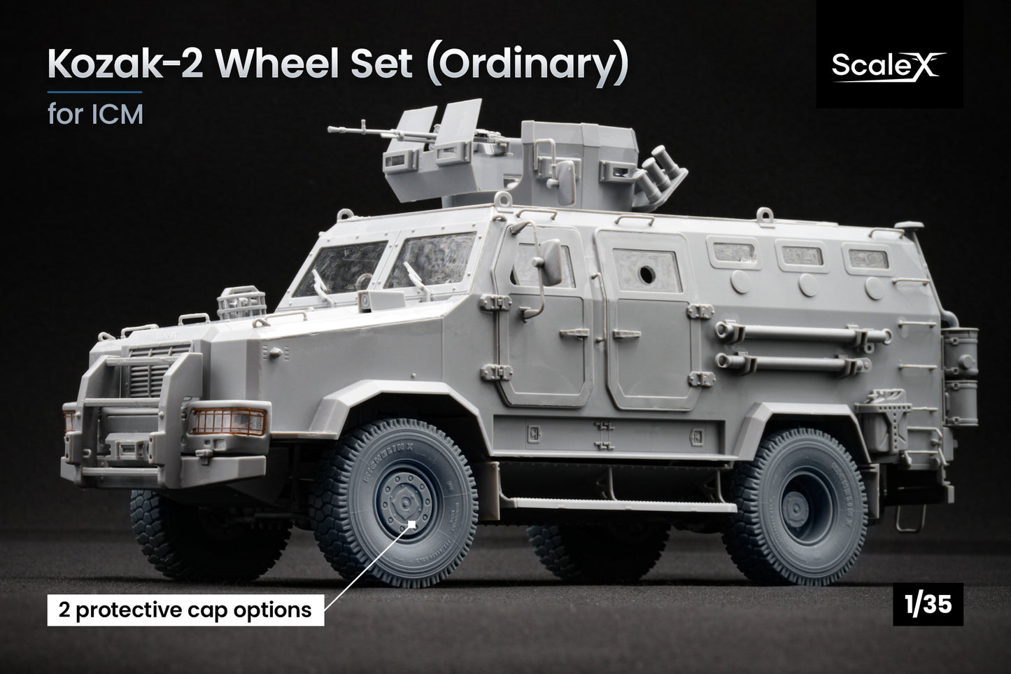ScaleX KOZAK 2 Ordinary Wheel Set For ICM 1:35 Model Kits
