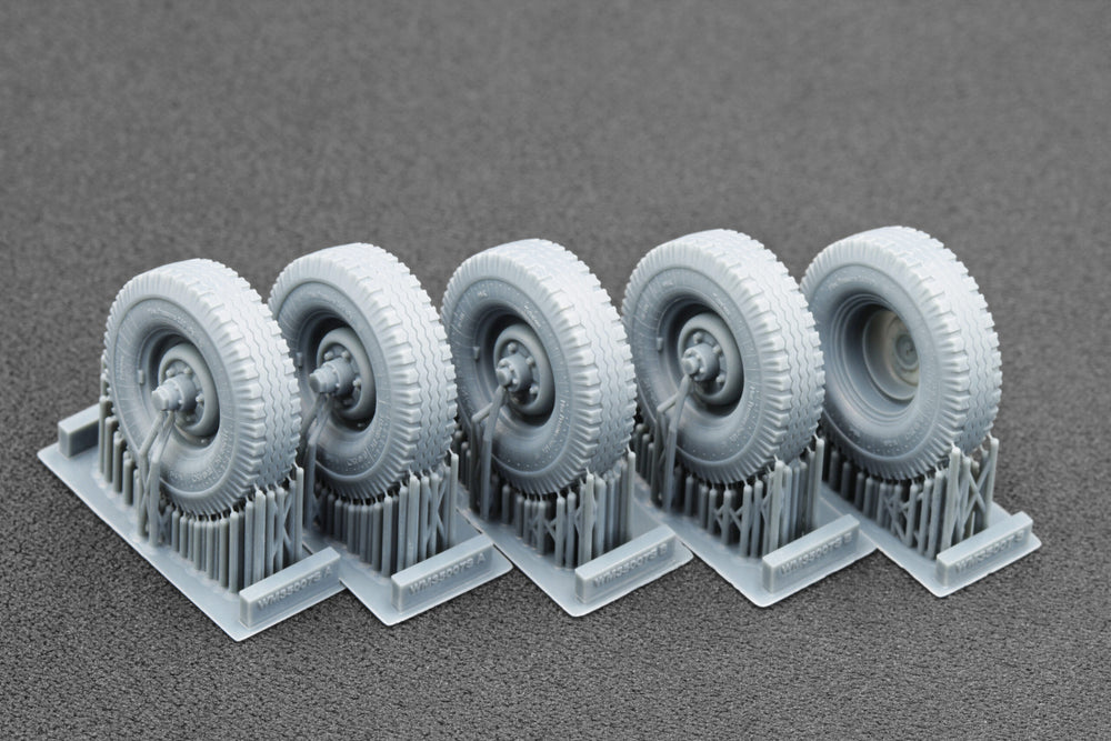 ScaleX UAZ 469 Weighted Wheel Set For Trumpeter 1:35 Model Kits