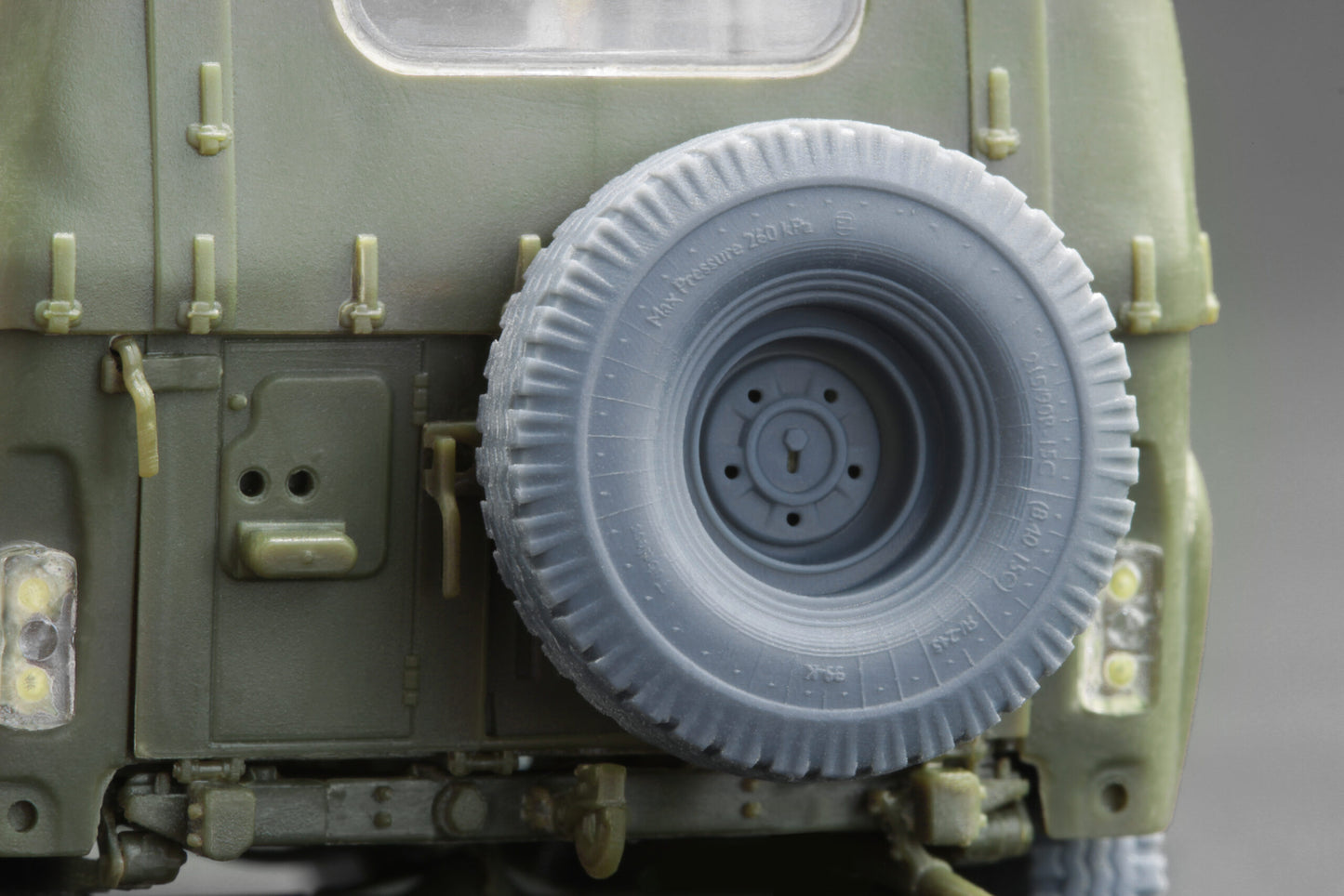 ScaleX UAZ 469 Weighted Wheel Set For Trumpeter 1:35 Model Kits