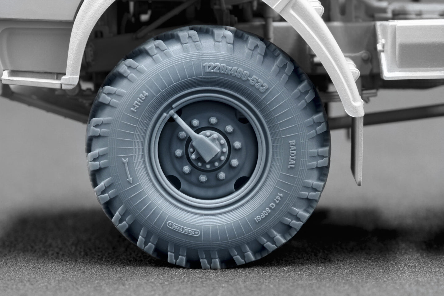 ScaleX Kamaz 4310 Ordinary Wheel Set For ICM 1:35 Model Kits