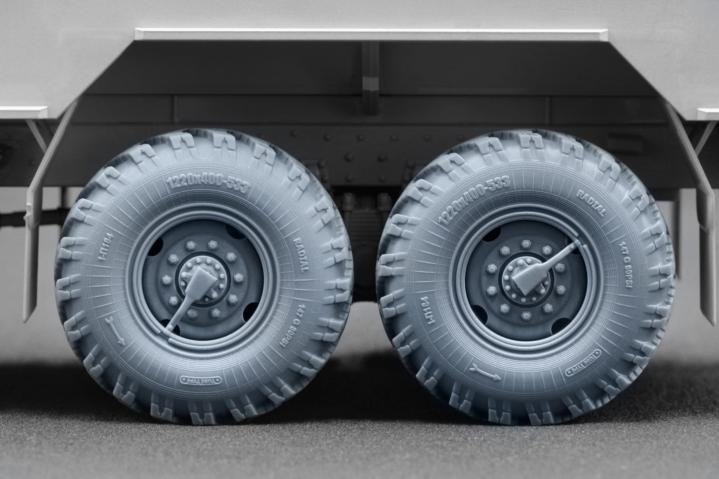 ScaleX Kamaz 4310 Ordinary Wheel Set For ICM 1:35 Model Kits