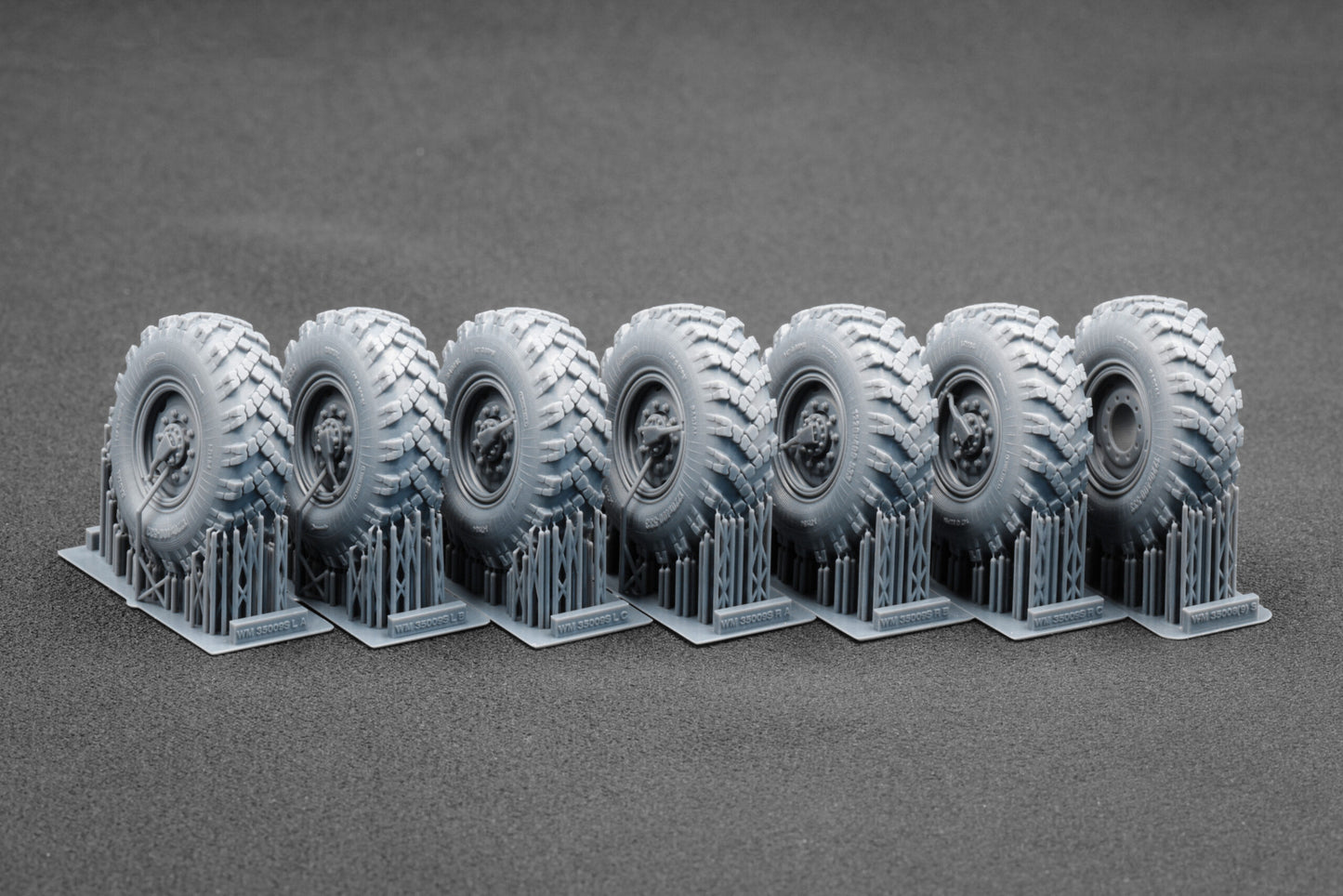 ScaleX Kamaz 4310 Weighted Wheel Set For ICM 1:35 Model Kits