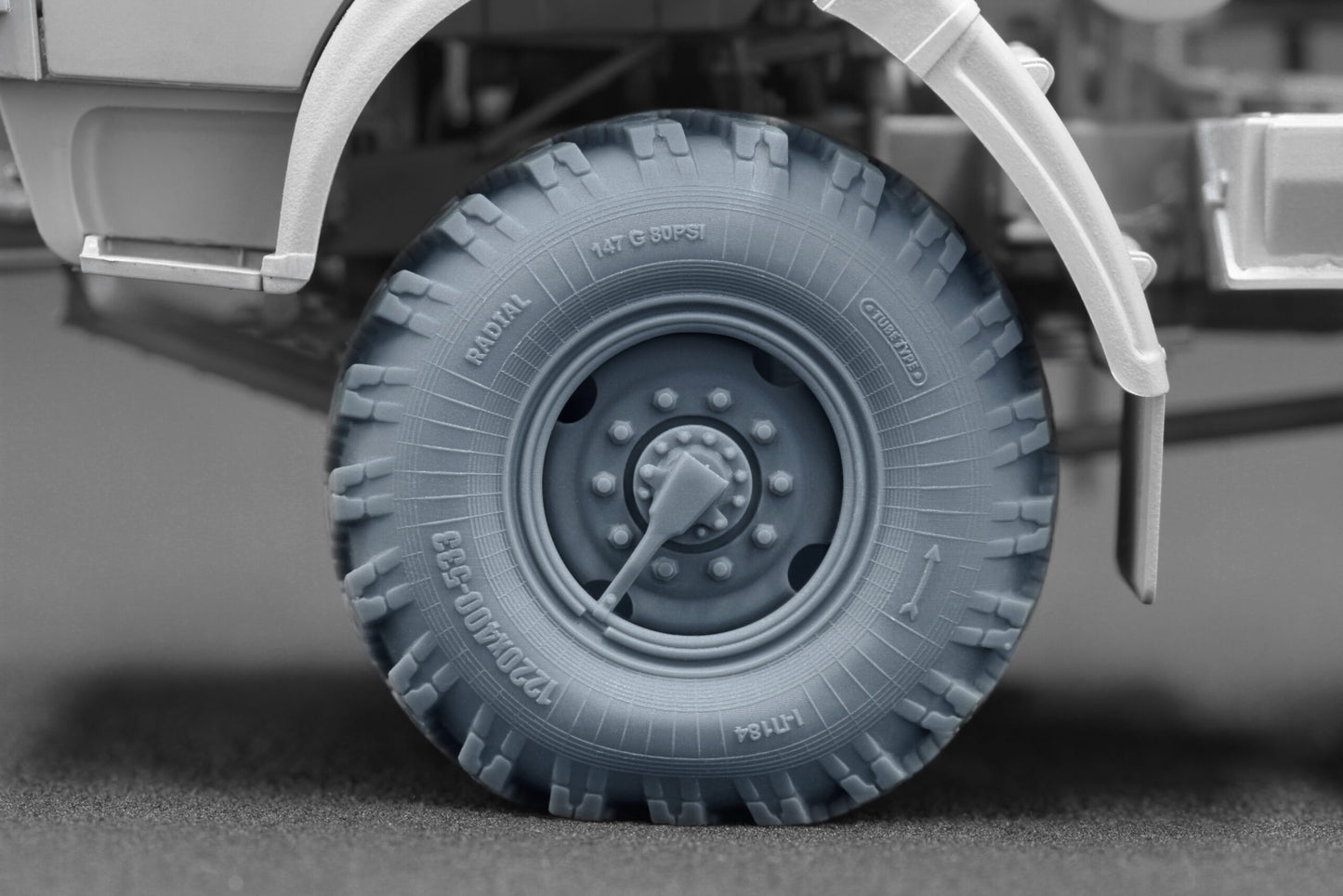 ScaleX Kamaz 4310 Weighted Wheel Set For ICM 1:35 Model Kits