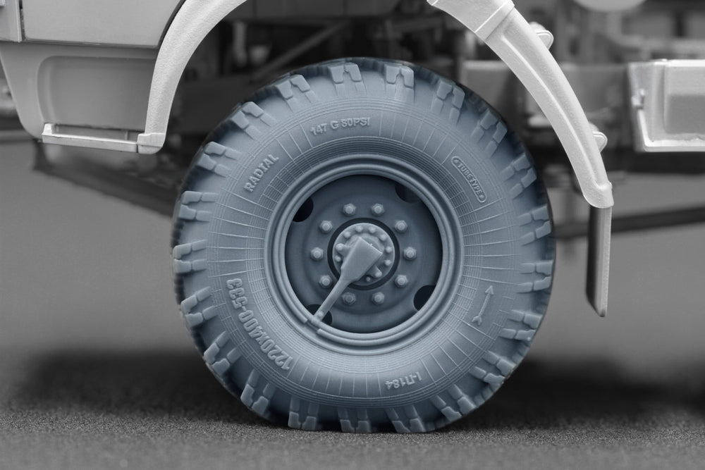 ScaleX Kamaz 4310 Weighted Wheel Set For Trumpeter 1:35 Model Kits