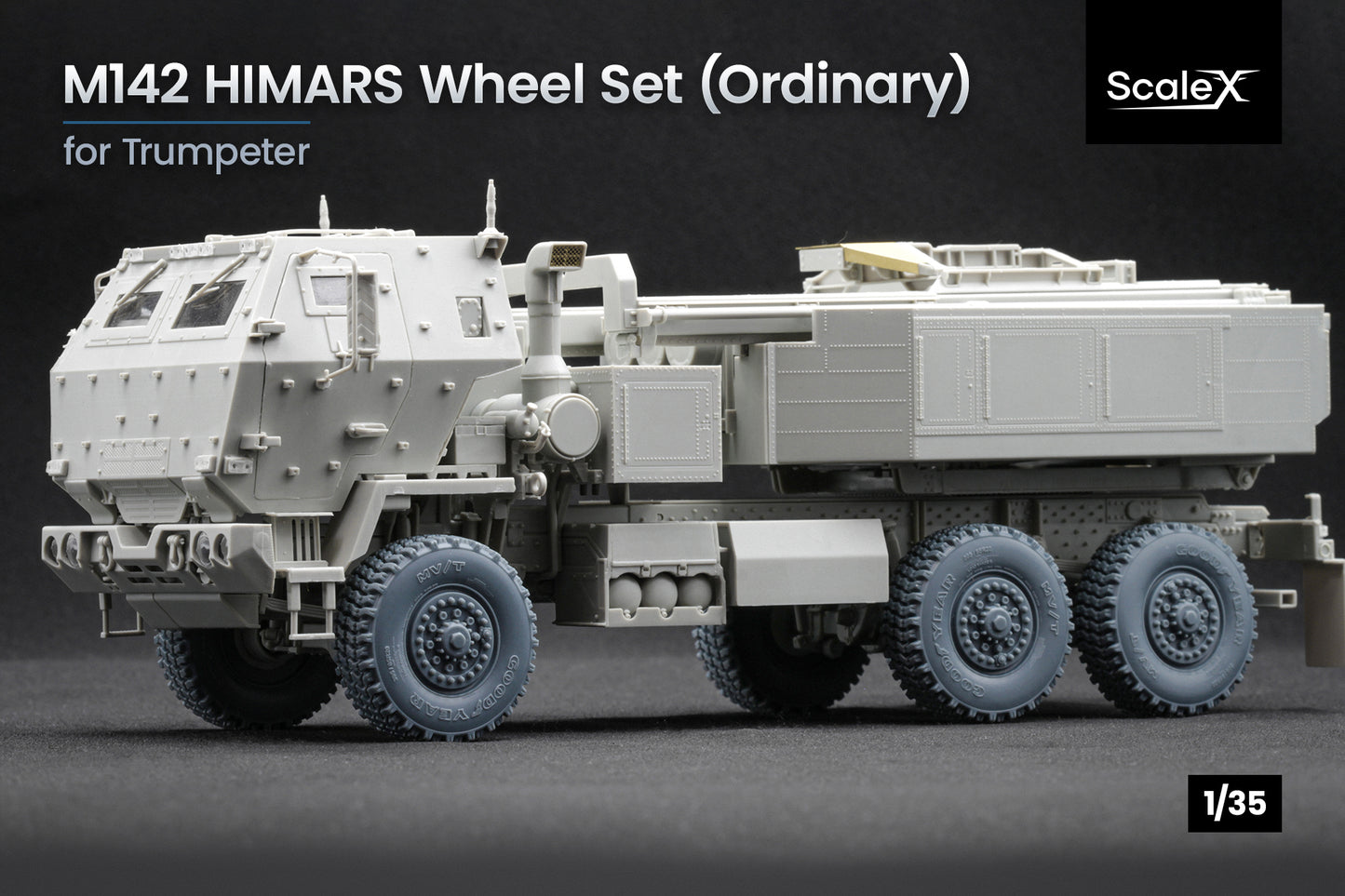 ScaleX HIMARS V1 Ordinary Wheel Set For Trumpeter 1:35 Model Kits