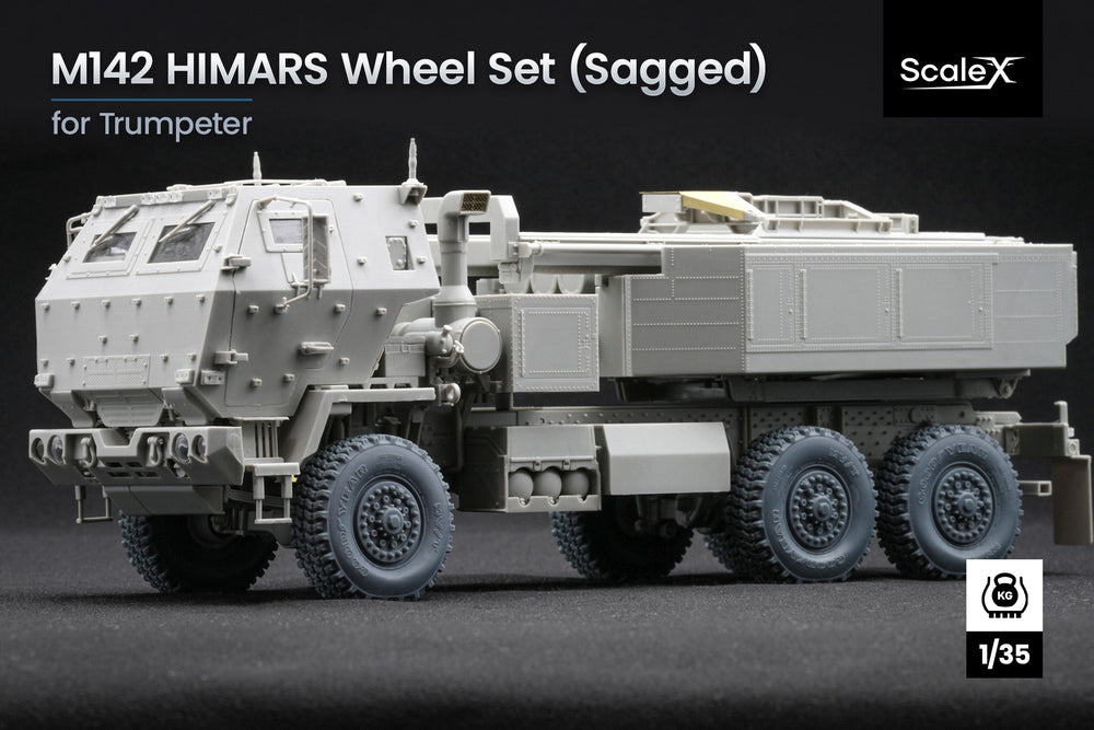 ScaleX HIMARS V1 Weighted Wheel Set For Trumpeter 1:35 Model Kits