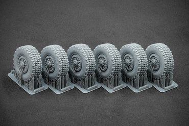 ScaleX HIMARS V1 Weighted Wheel Set For Trumpeter 1:35 Model Kits