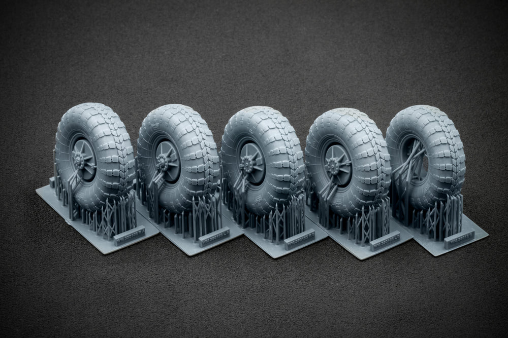 ScaleX BRDM 2 Weighted Wheel Set For Trumpeter 1:35 Model Kits