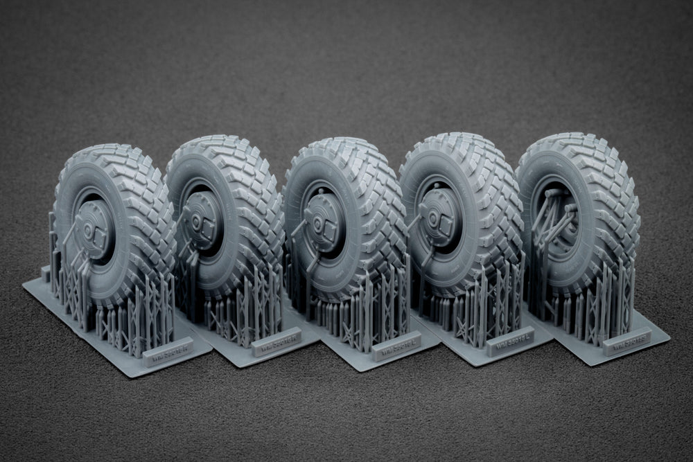 ScaleX GAZ Tiger V1 Ordinary Wheel Set For Meng 1:35 Model Kits