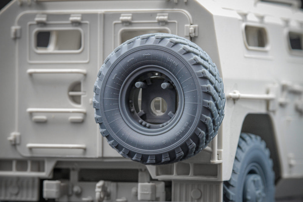 ScaleX GAZ Tiger V1 Ordinary Wheel Set For Meng 1:35 Model Kits