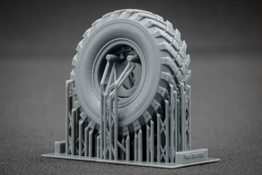 ScaleX GAZ Tiger V2 (with shield) Ordinary Wheel Set For Meng 1:35 Model Kits