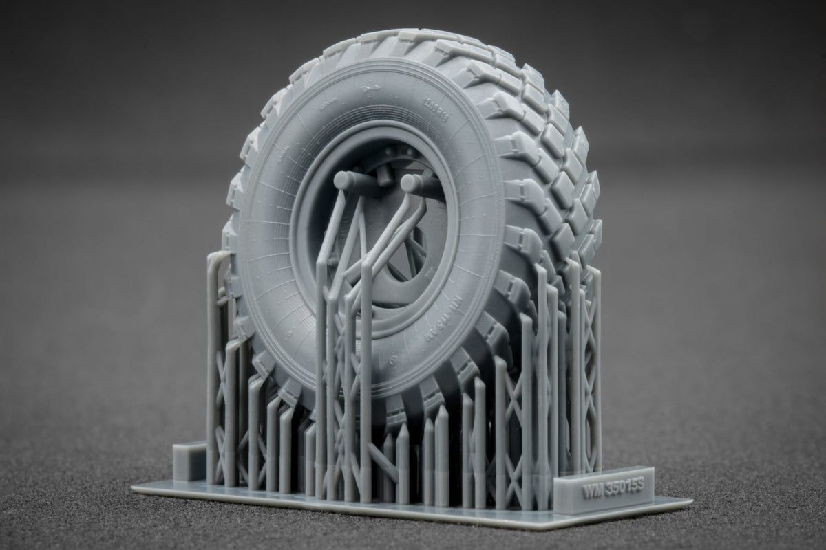 ScaleX GAZ Tiger V2 (with shield) Ordinary Wheel Set For Meng 1:35 Model Kits