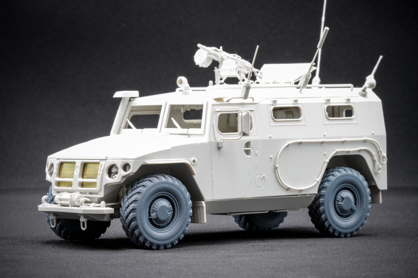 ScaleX GAZ Tiger V2 (with shield) Ordinary Wheel Set For Meng 1:35 Model Kits