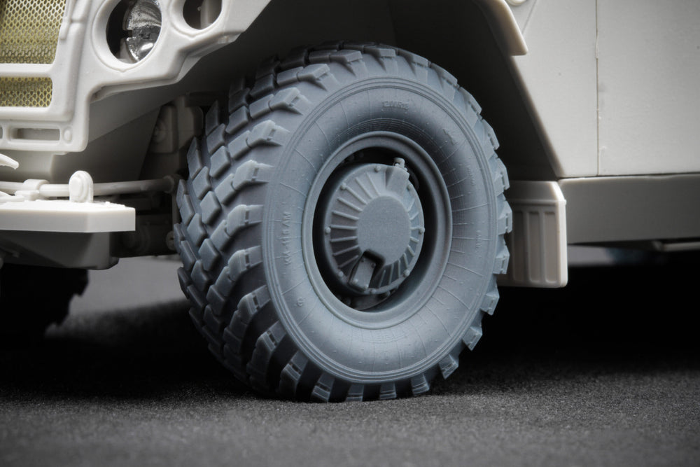 ScaleX GAZ Tiger V2(with shield) Weighted Wheel Set For Meng 1:35 Model Kits