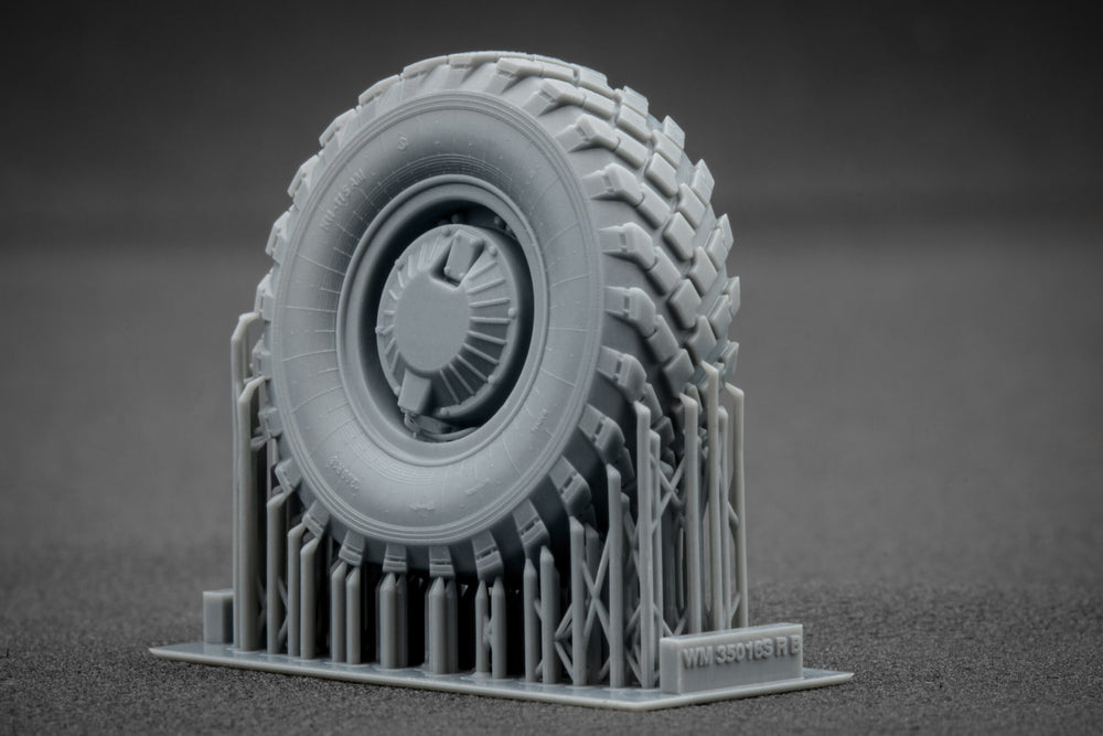 ScaleX GAZ Tiger V2(with shield) Weighted Wheel Set For Meng 1:35 Model Kits