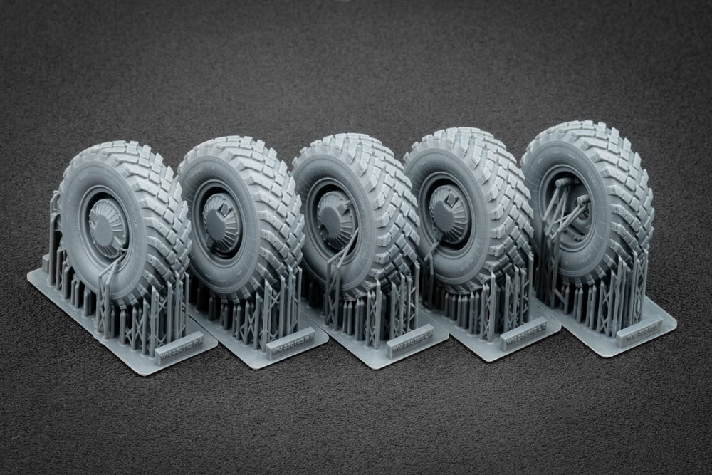 ScaleX GAZ Tiger V2(with shield) Weighted Wheel Set For Meng 1:35 Model Kits