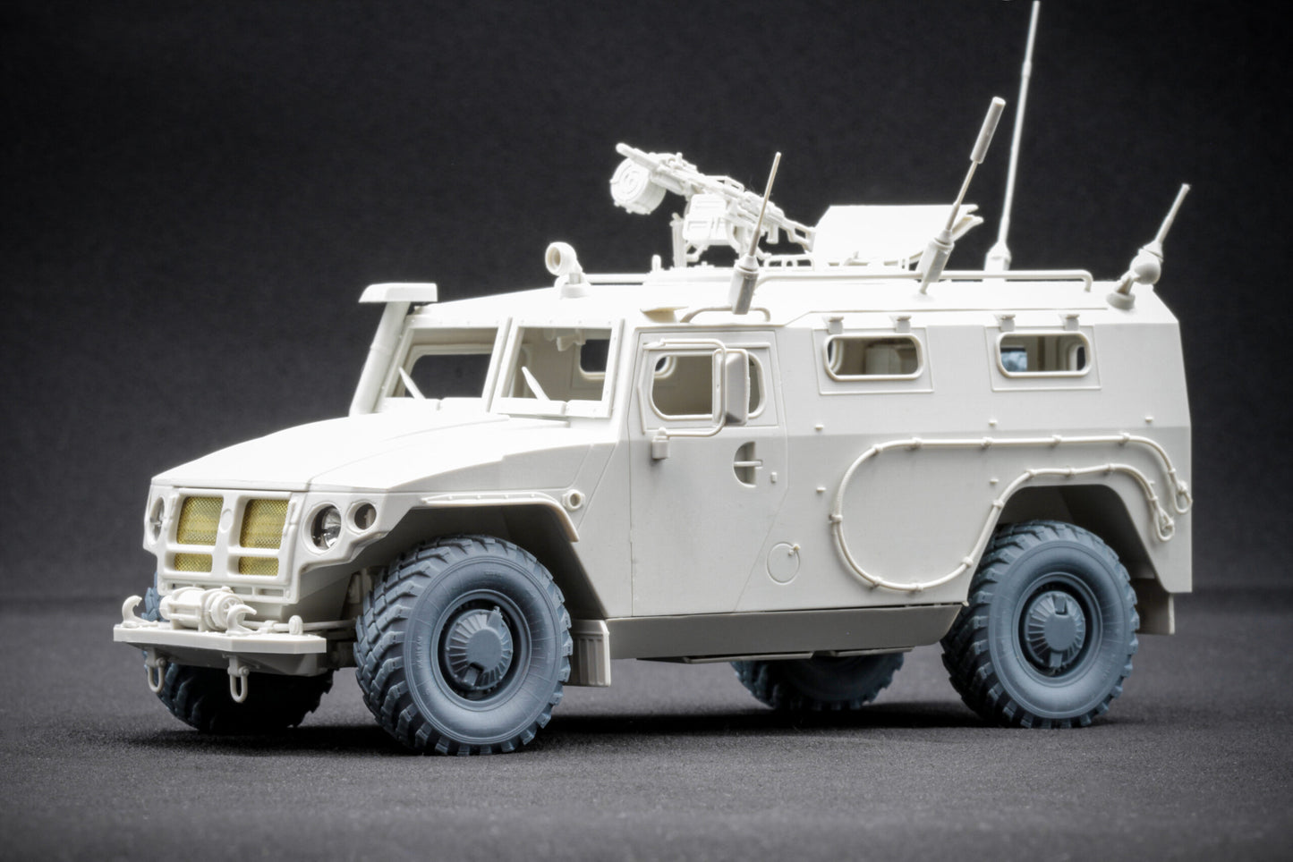 ScaleX GAZ Tiger V2(with shield) Weighted Wheel Set For Meng 1:35 Model Kits