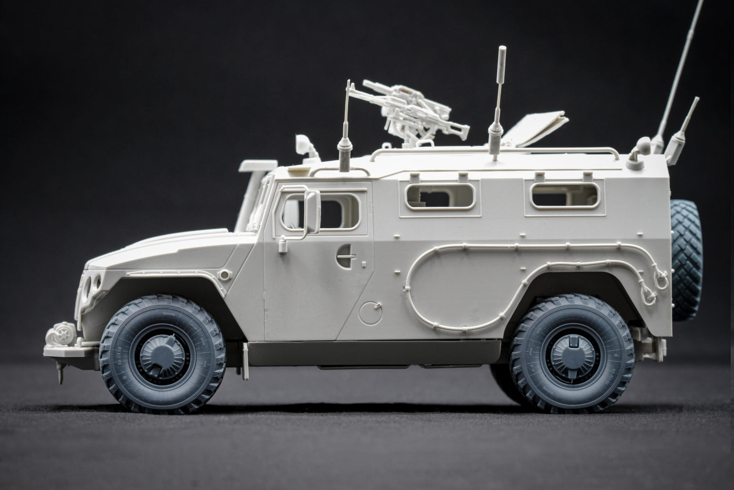 ScaleX GAZ Tiger V2(with shield) Weighted Wheel Set For Meng 1:35 Model Kits
